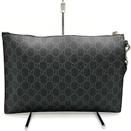 Gucci-Pochette Gucci GG Supreme noire-Noir