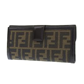 Fendi-Fendi Zucca Long Wallet-Brown