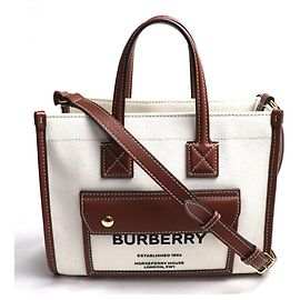Bolsa Burberry Freya Tote com alça dupla Marrom