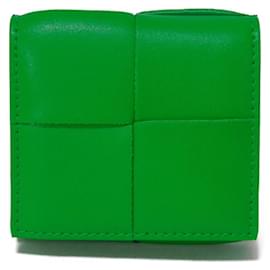 Bottega Veneta-Bottega Veneta Green Intrecciato Coin Case-Green