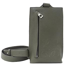 Loewe-Loewe Men's Shoulder Bag in Dark Khaki Green-Green,Khaki