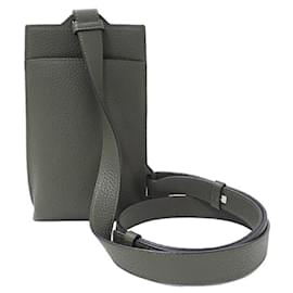 Loewe-Loewe Men's Shoulder Bag in Dark Khaki Green-Green,Khaki