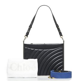 Chloé Ethel Tote Bag Black Khaki Black Khaki