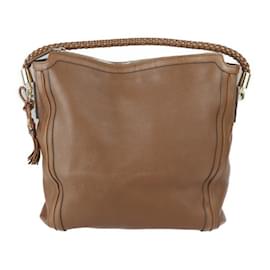 Gucci-Gucci Bamboo Shoulder Bag-Brown