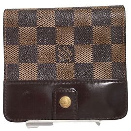 Louis Vuitton Damier Brown Bi-Fold Wallet Brown