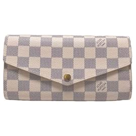 Louis Vuitton-Louis Vuitton Portefeuille Sarah Azure Long Wallet-Brown,White