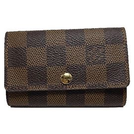 Louis Vuitton Multicle 6 Damier Key Case Brown Damier ebene