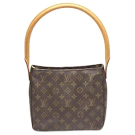 Louis Vuitton-Louis Vuitton Looping MM Monogram Shoulder Bag-Brown