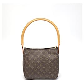 Louis Vuitton-Louis Vuitton Looping MM Monogram Shoulder Bag-Brown