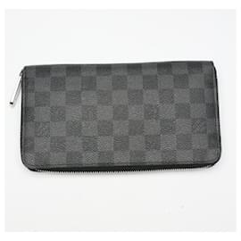 Louis Vuitton-Louis Vuitton Damier Graphite Long Wallet-Black