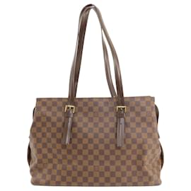 Louis Vuitton-Louis Vuitton N51119 Chelsea Damier Ebene Tote Bag-Brown,Damier ebene
