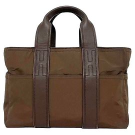 Hermès Bolsa Tote PM Acapulco Hermes Marrom Prata
