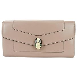 Bulgari Cartera Larga Serpenti Bvlgari Beige