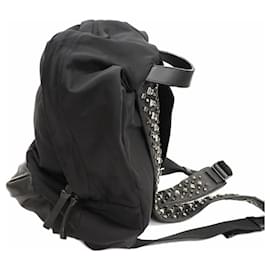 Givenchy-Givenchy Nylon and Leather Studs Backpack-Black
