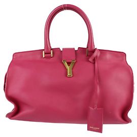 Yves Saint Laurent Cabas Classic Y Line Handbag Pink