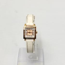 Fendi-Fendi Quadromini 60500L Quartz Leather Belt Watch-Other