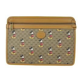 Gucci-Pochette de collaboration Gucci Disney-Beige,Marron clair