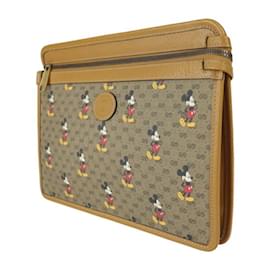 Gucci-Pochette de collaboration Gucci Disney-Beige,Marron clair