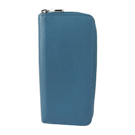 Louis Vuitton-Louis Vuitton Zippy Wallet Vertical Long-Blue