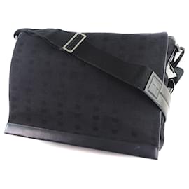 Bally-Bally Barry Canvas Black Men's Shoulder Bag-Black