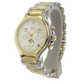 Zénith-Zenith El Primero Moon Phase Triple Calendar Automatic Watch-Silvery,Golden