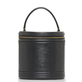 Louis Vuitton-Louis Vuitton Epi Cannes Handbag Vanity Bag-Black