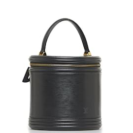 Louis Vuitton-Louis Vuitton Epi Cannes Handbag Vanity Bag-Black