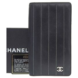 Chanel Mademoiselle Lang Geldbörse Schwarz
