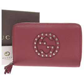 Cartera Gucci Soho Medium Interlocking G Burdeos