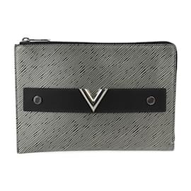 Louis Vuitton-Pochette Pratt en cuir Epi Louis Vuitton-Noir