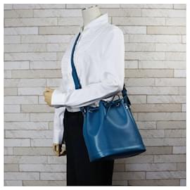 Louis Vuitton-Louis Vuitton Noe BB Epi Shoulder Bag-Blue,Other