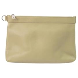 Bottega Veneta-Pochette en cuir beige Bottega Veneta-Beige