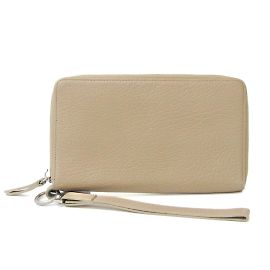 Maison Martin Margiela Beige-braunes Lederlanggeldbörse Maison Margiela Braun
