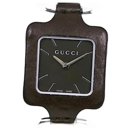 Gucci-Gucci Square Face Watch YA130.5-Brown,Silvery