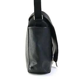 Christian Dior-Dior Homme Black PVC Shoulder Bag-Black