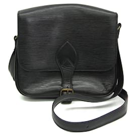 Louis Vuitton-Louis Vuitton Epi Cartouchiere M52242 Shoulder Bag-Black