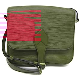 Louis Vuitton-Louis Vuitton Epi Cartouchiere M52247 Shoulder Bag-Red