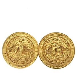 Orecchini a clip in oro Chanel Cocomark Lava 94A D'oro