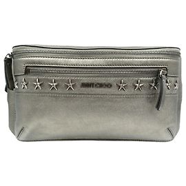Bolso de cuero con estrellas Jimmy Choo Metálico