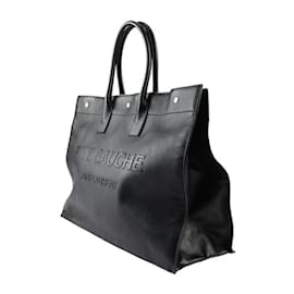 Saint Laurent-Saint Laurent Paris Rive Gauche Tote Bag-Black