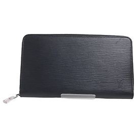 Louis Vuitton Noir Epi Zippy Organizer Black