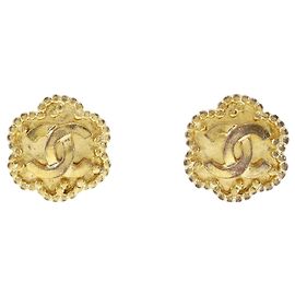 Boucles d'oreilles clips en plaqué or Chanel Doré