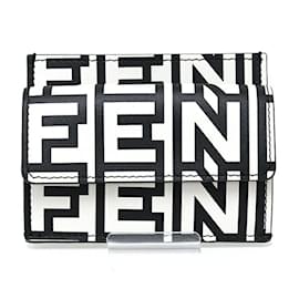 Fendi-Fendi Roma Card Case-Black,White