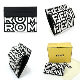 Fendi-Fendi Roma Card Case-Black,White
