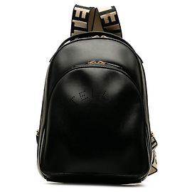 Stella Mc Cartney Schwarzer Leder-Rucksack von Stella McCartney Schwarz