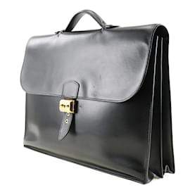 Hermès-Hermes Sac Adepeche 40 Business Bag-Black