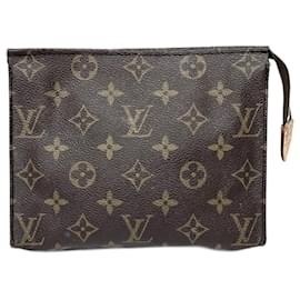 Louis Vuitton-Sac à main Posh Toilette 19 Monogram Louis Vuitton-Marron,Monogramme