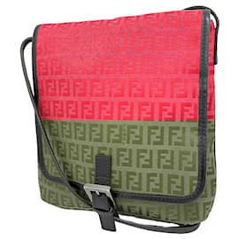 Fendi-Fendi Zucca Shoulder Bag-Pink