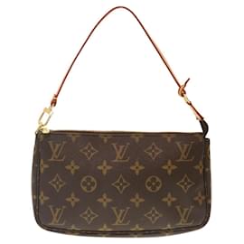 Louis Vuitton-Pochette Accessoire Monogram Louis Vuitton-Marron