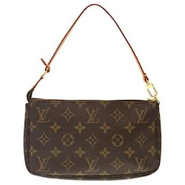 Louis Vuitton-Pochette Accessoire Monogram Louis Vuitton-Marron